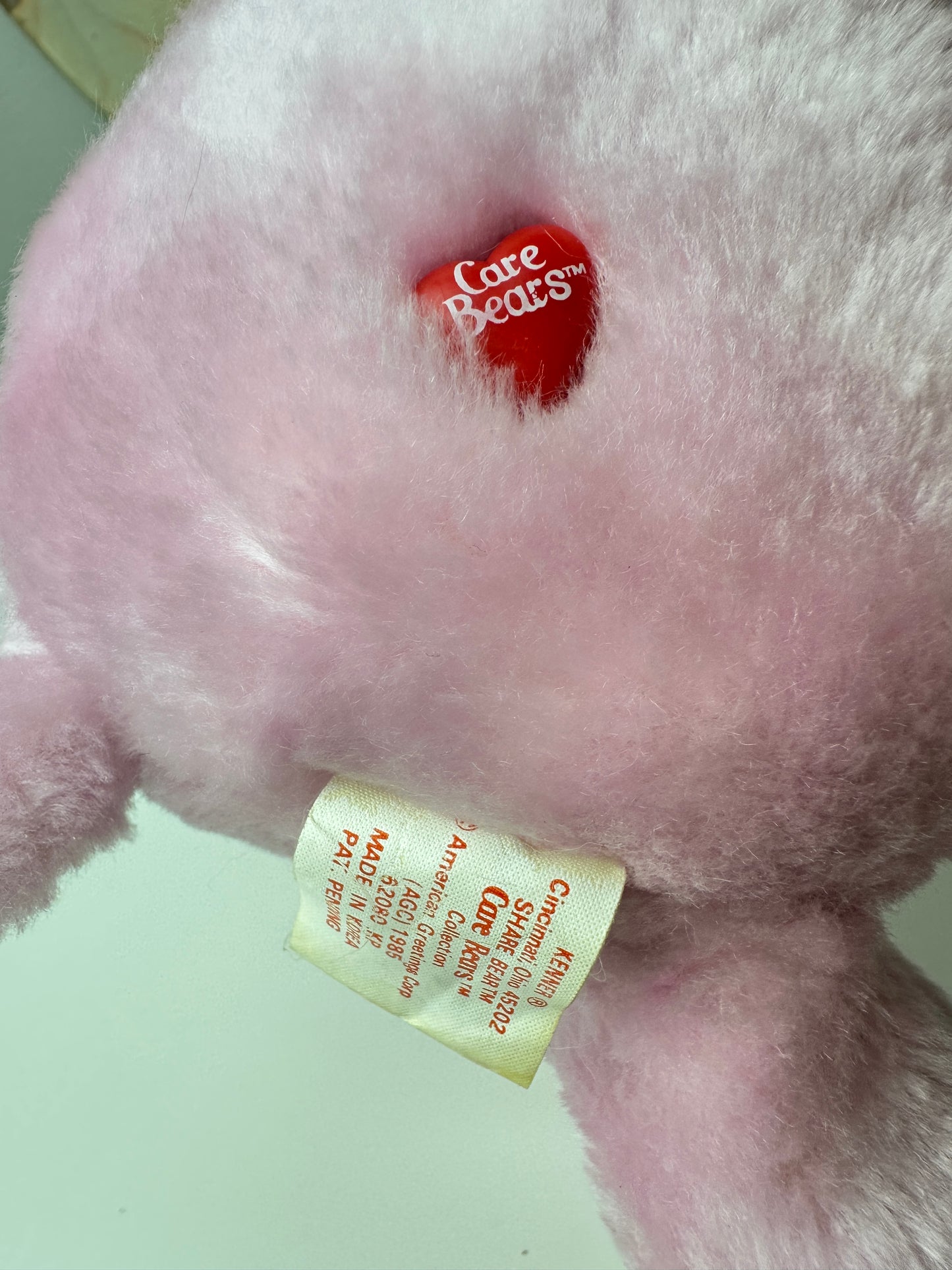 1985 Kenner Care Bear Share Bear Unused with Tags