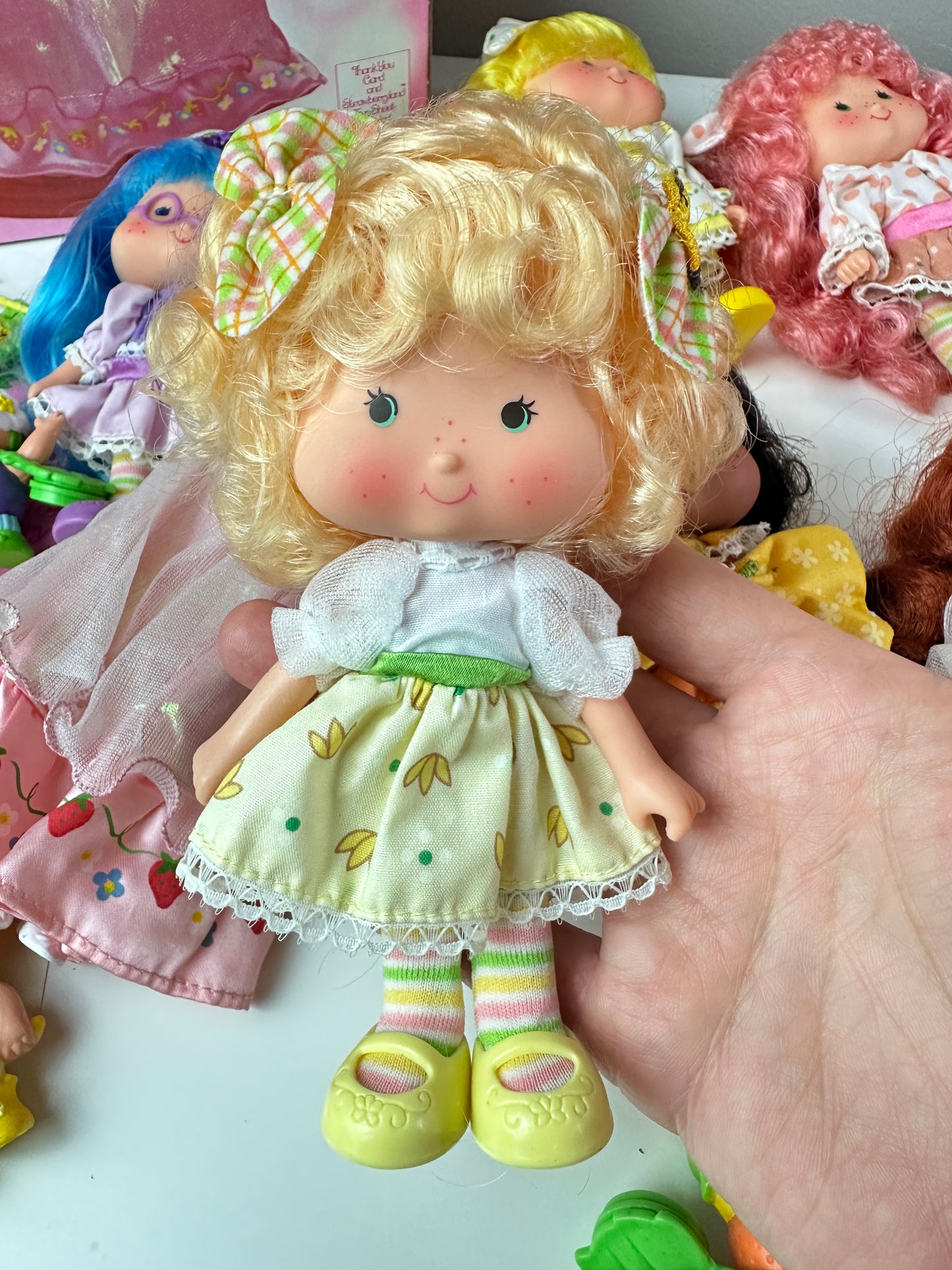 1985 Kenner Strawberry Shortcake COMPLETE Berrykin Doll Collection *Berry Vault*