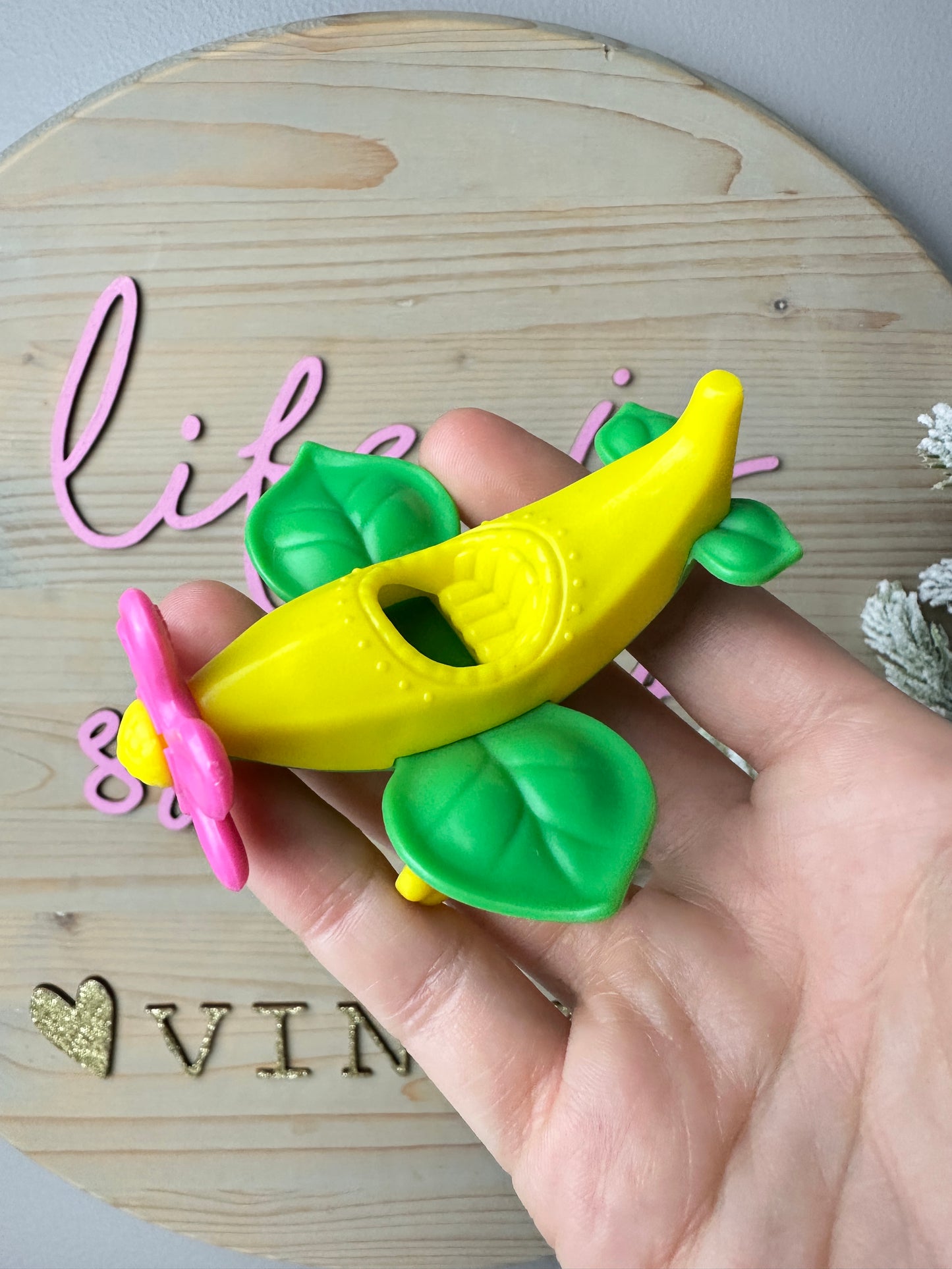 1984 Kenner Strawberry Shortcake Cherry Cuddler with Gooseberry Flying an Airplane Deluxe Miniature *Plane Only* #2