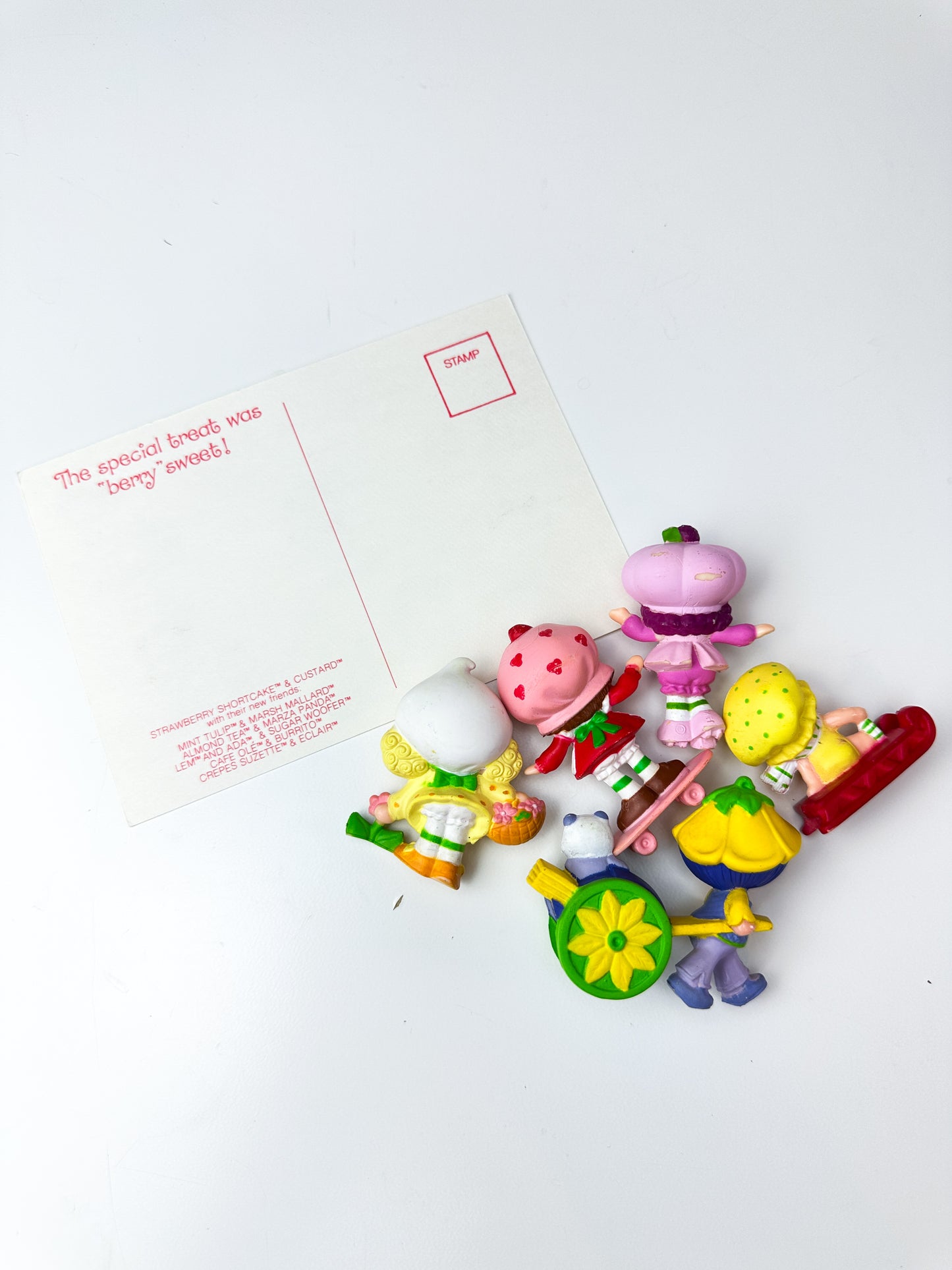 1980s Kenner Strawberry Shortcake Miniature Mini PVC Figures Starter Lot #6