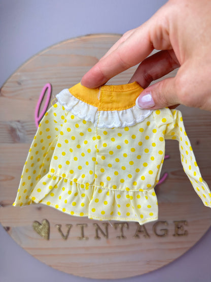 1980s Kenner Strawberry Shortcake Lemon Meringue Ragdoll Dress [Unused Old Stock]