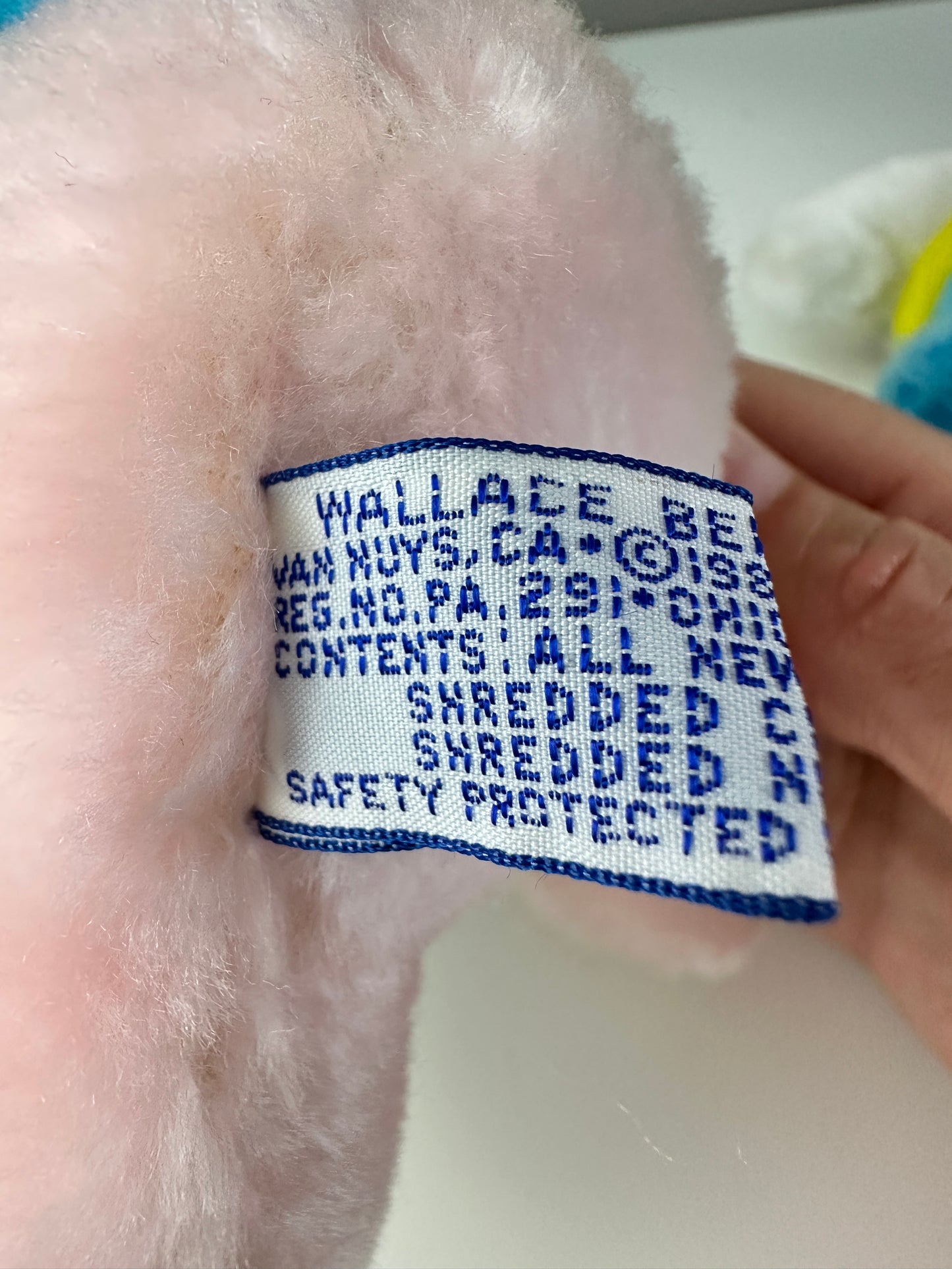 1983 Peyo Wallace Berrie Easter Smurfette Plush Unused