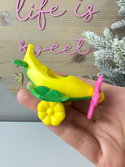 1984 Kenner Strawberry Shortcake Cherry Cuddler with Gooseberry Flying an Airplane Deluxe Miniature *Plane Only*