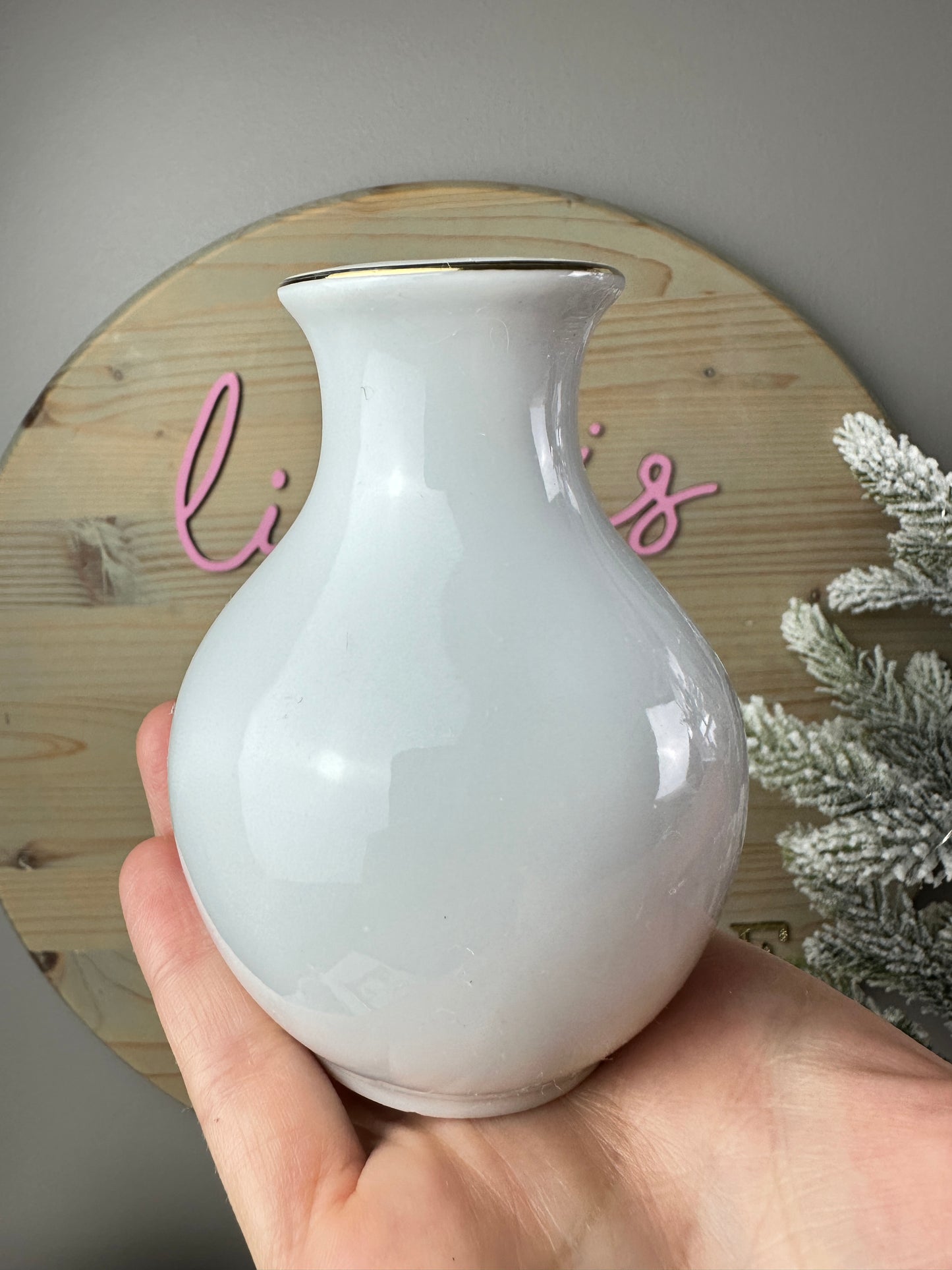 1980s Strawberry Shortcake Designer's Collection Fine Porcelain Mini Vase