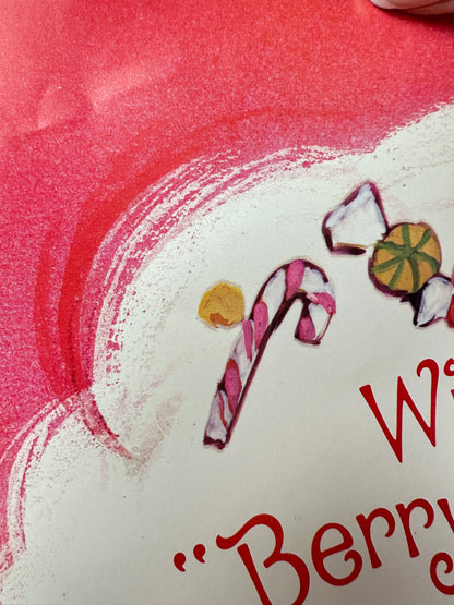 1980s Weekly Reader Strawberry Shortcake Holiday Poster