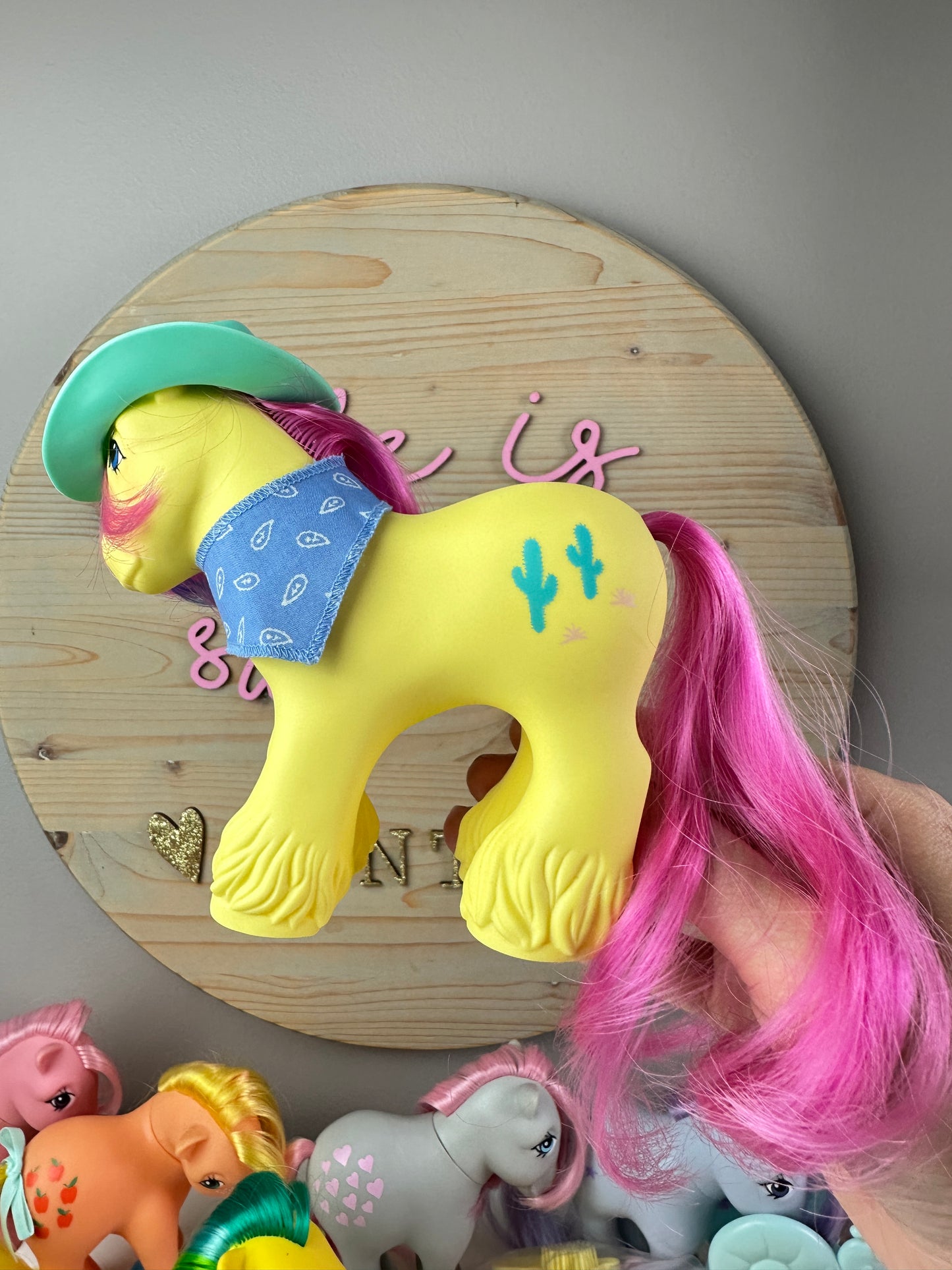 1980s Hasbro My Little Pony Big Brother Tex with Accessories