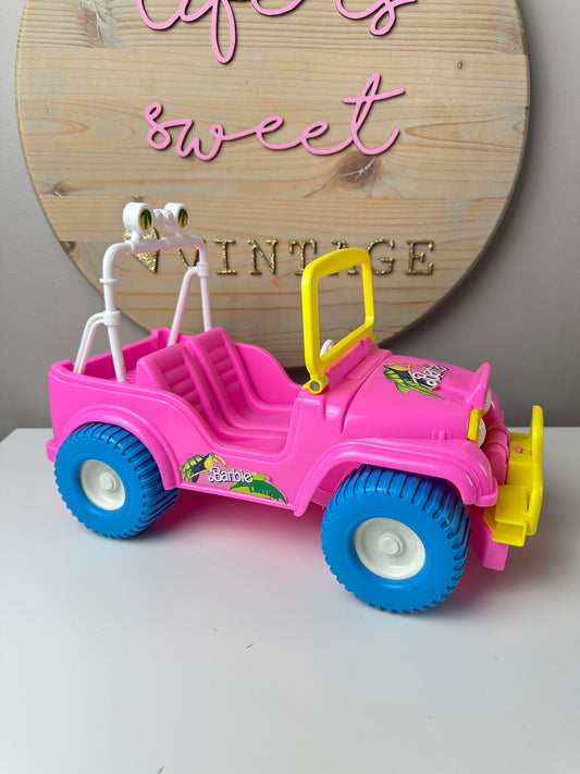 1980s Mattel Island Fun Barbie Jeep