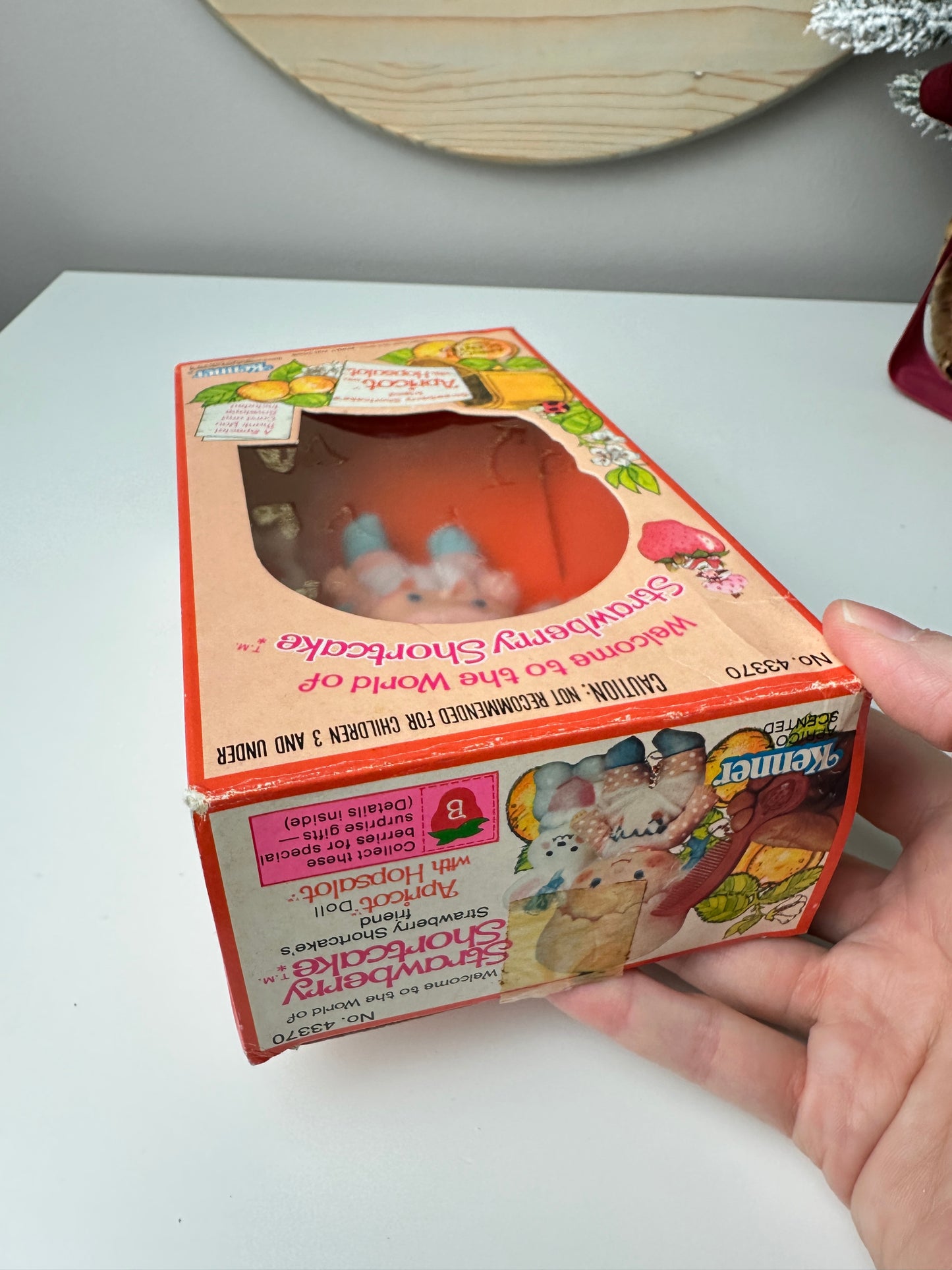 1980 Kenner Strawberry Shortcake Apricot with Hopsalot Doll MIB