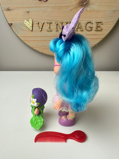 1985 Kenner Strawberry Shortcake Plum Puddin' with Plum Berrykin Doll *Berry Vault*