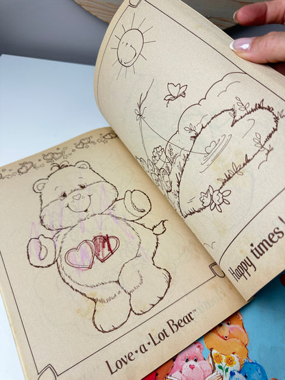 1980s Care Bears Books & Coloring Books Lot
