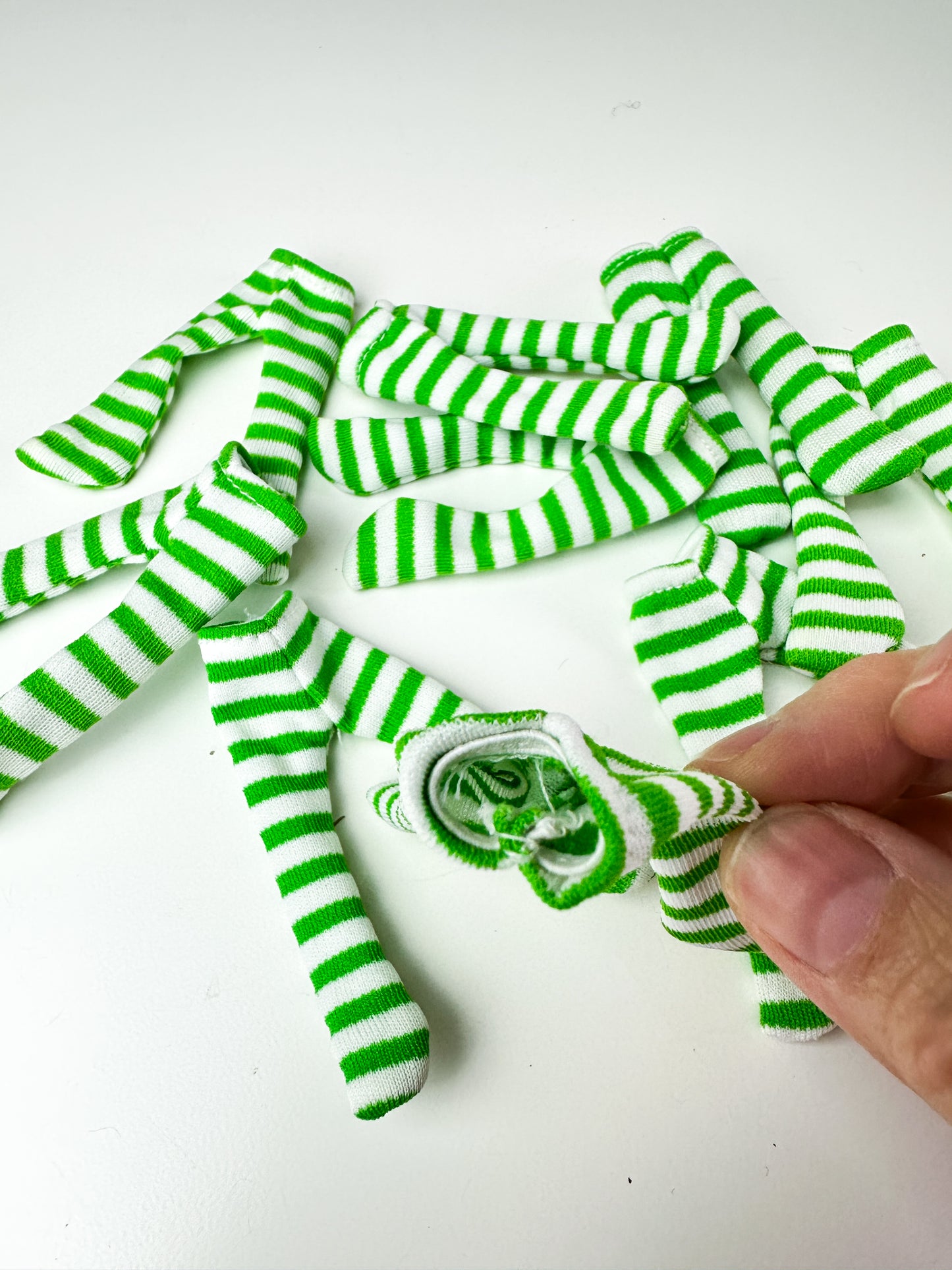 1980s Kenner Strawberry Shortcake Green & White Doll Tights [Sold Separately]