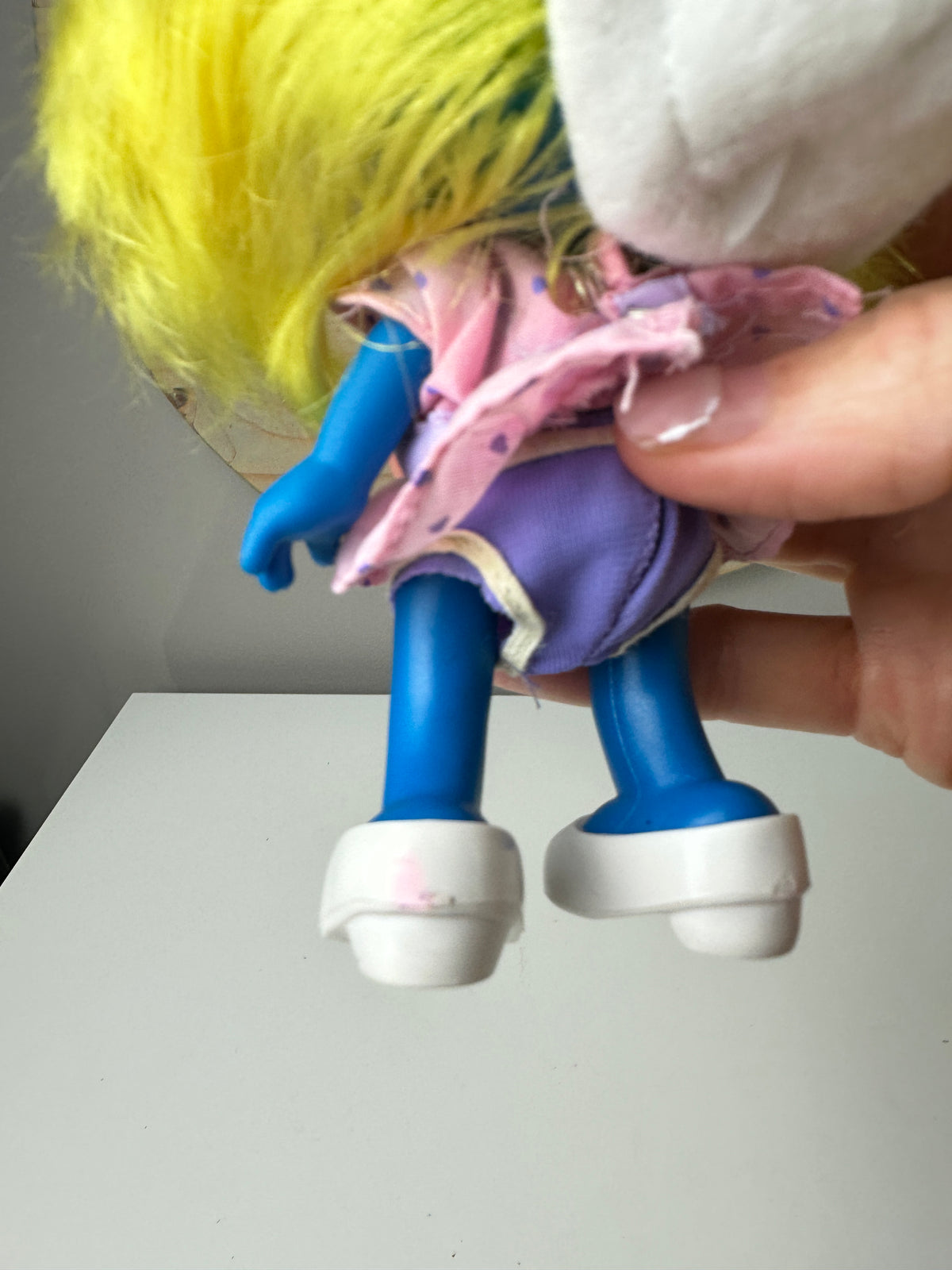 1983 Applause Smurfs Smurfette Dress 'n Style Doll with Comb