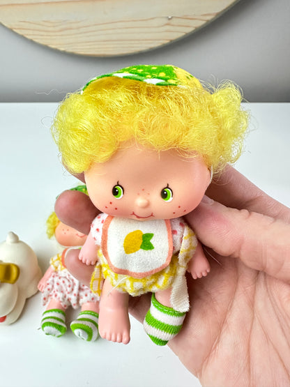 1983 Kenner Strawberry Shortcake Lem and Ada with Sugarwoofer Dolls