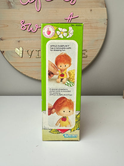 1982 Kenner Strawberry Shortcake Apple Dumplin' with Tea Time Turtle Doll NRFB Factory Sealed