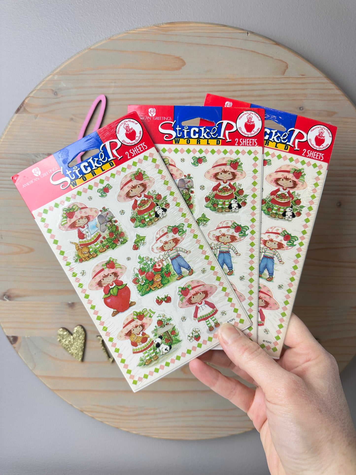 1998 Strawberry Shortcake Sealed Sticker Packs [Sold Separately]