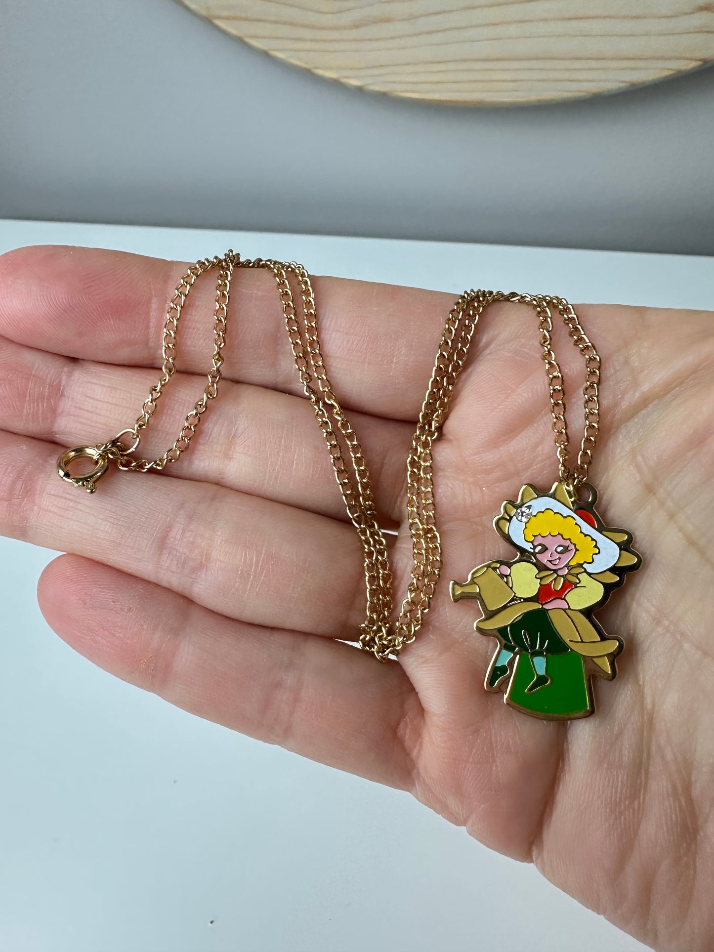 1983 H. Eldon DKP Rose Petal Place Sunny Sunflower Necklace