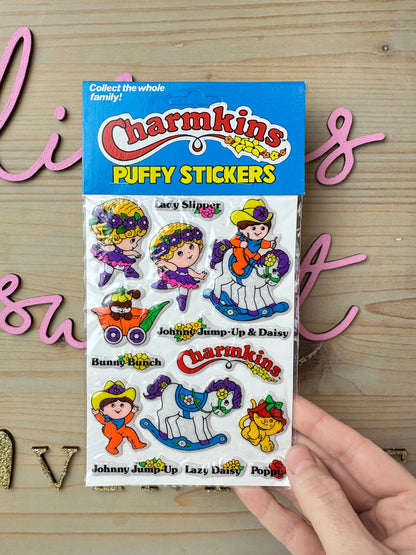 1983 Charmkins Stickers Lady Slipper MIP