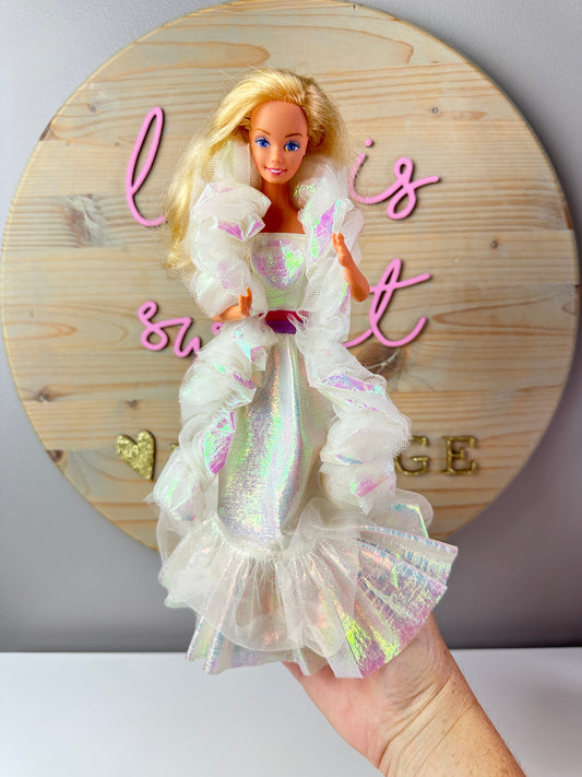 1983 Crystal Barbie Dress and Boa
