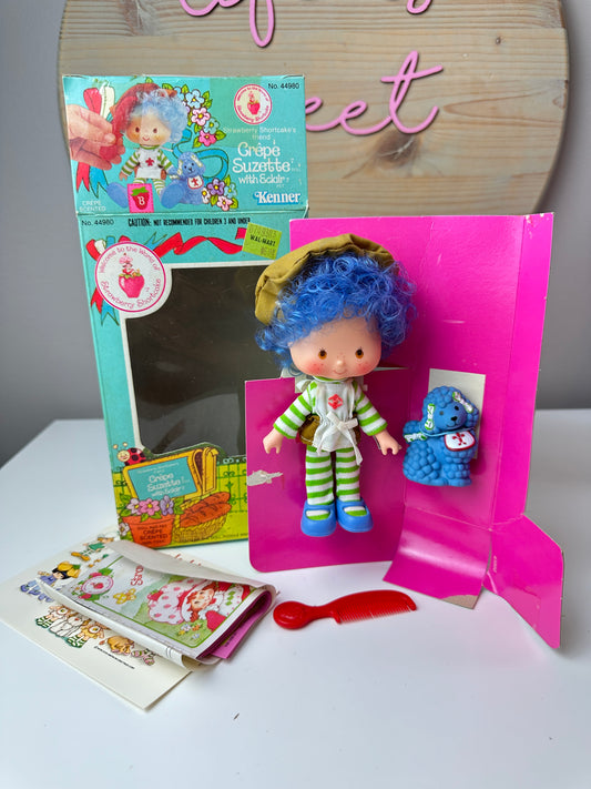 1982 Kenner Strawberry Shortcake Crepe Suzette with Eclair Doll