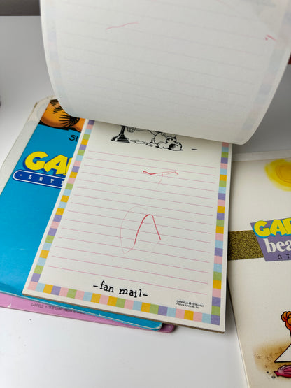 1980s Mead Garfield "Fan Mail" Stationary Notepad 5" x 7"