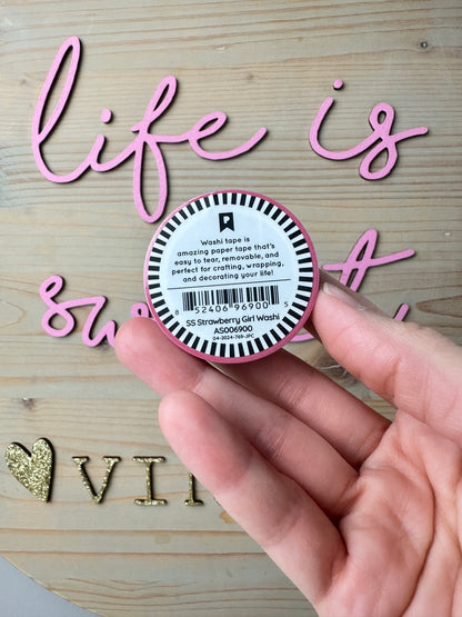 Strawberry Shortcake Strawberry Girl Washi Tape [Pipsticks]