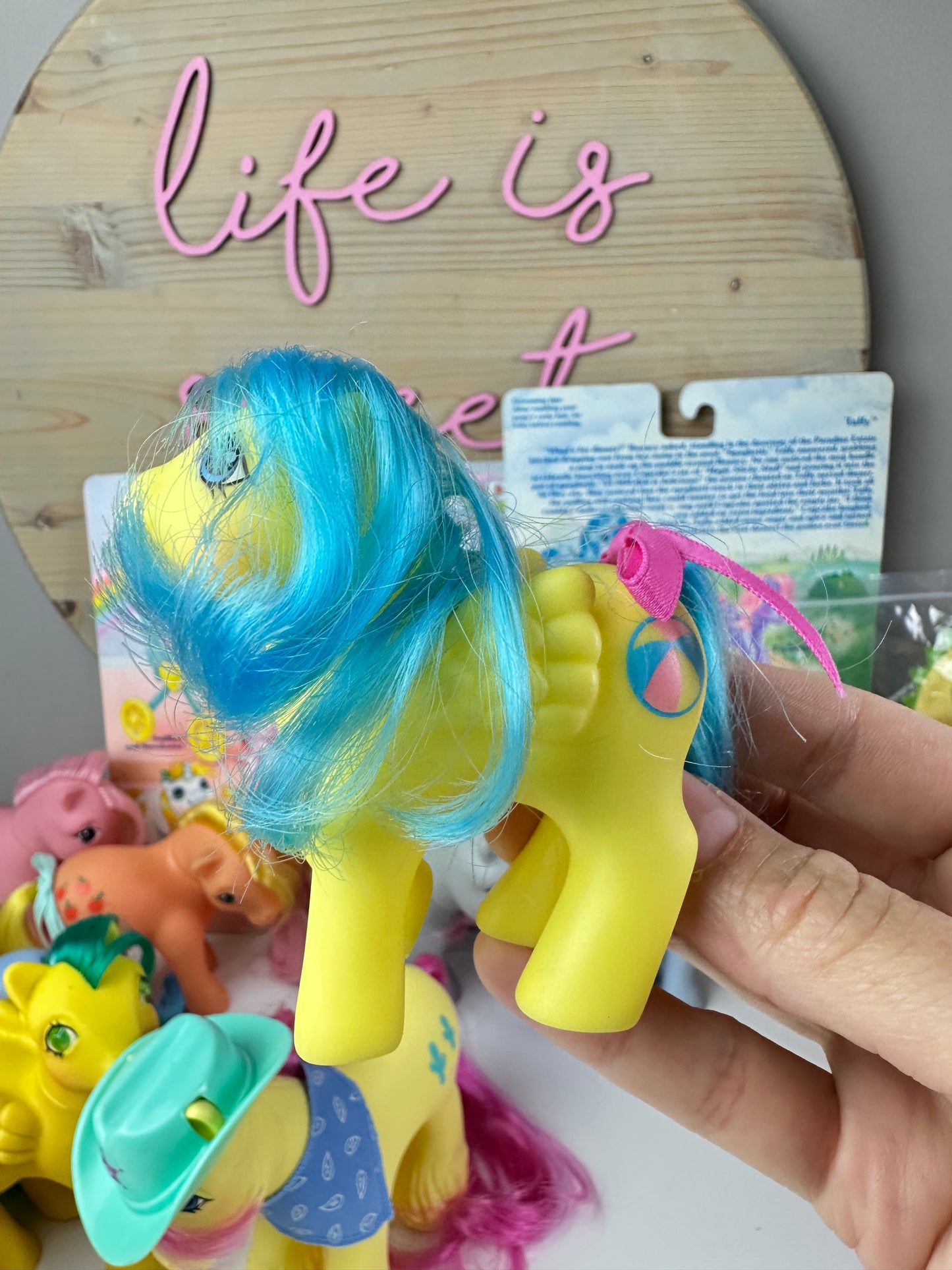 1980s Hasbro My Little Pony First Tooth Bouncy with Accessories