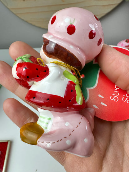 1980s Strawberry Shortcake Designer's Collection Porcelain Figurine with Tag