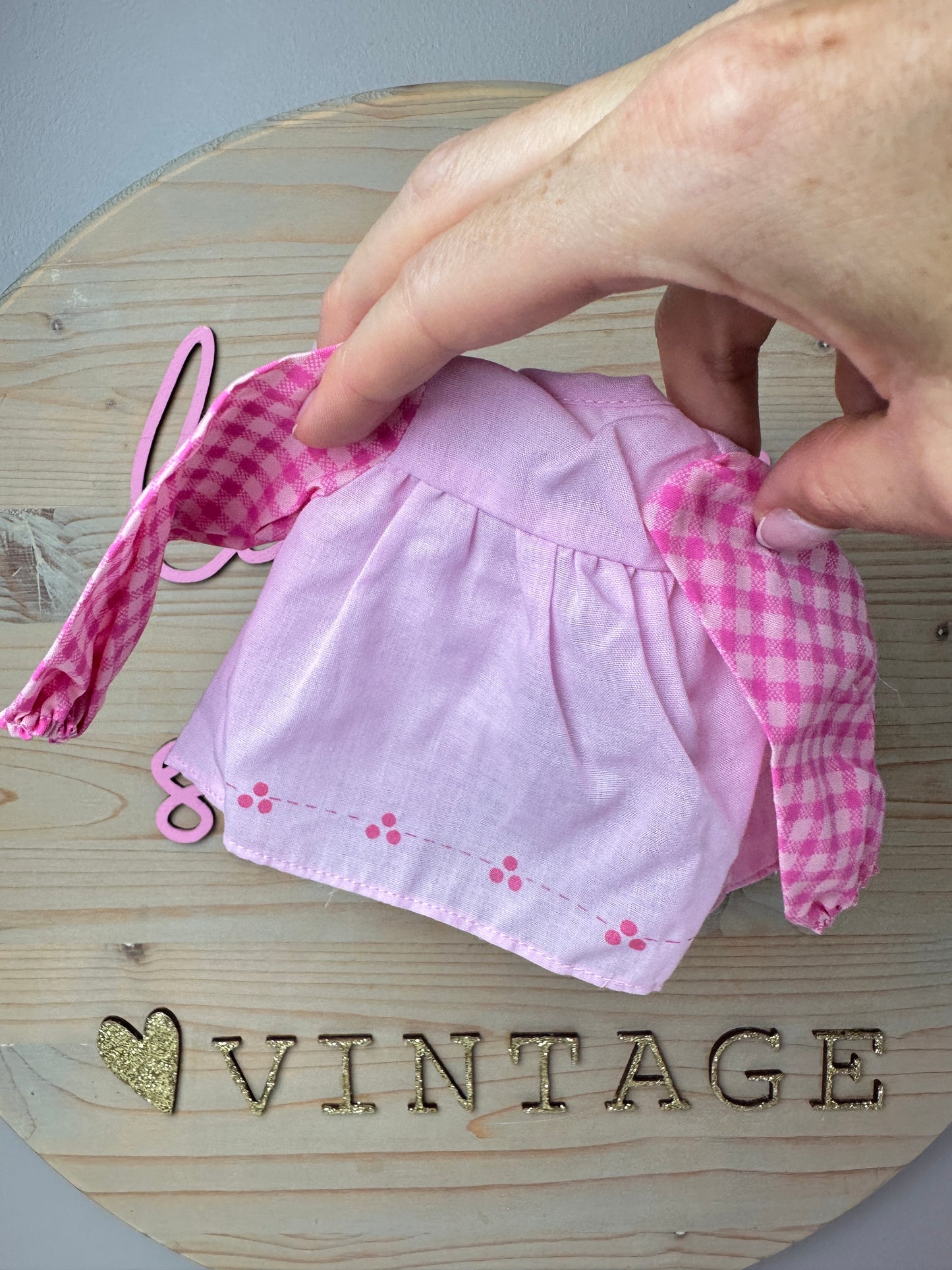 1980s Kenner Strawberry Shortcake Raspberry Tart Ragdoll Dress [Unused Old Stock]