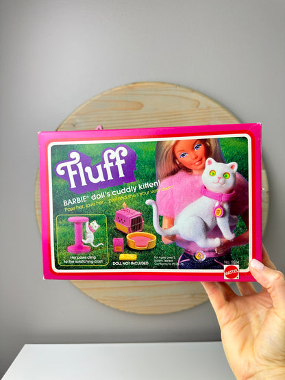 1982 Barbie Doll Pet Fluff Kitten MIB
