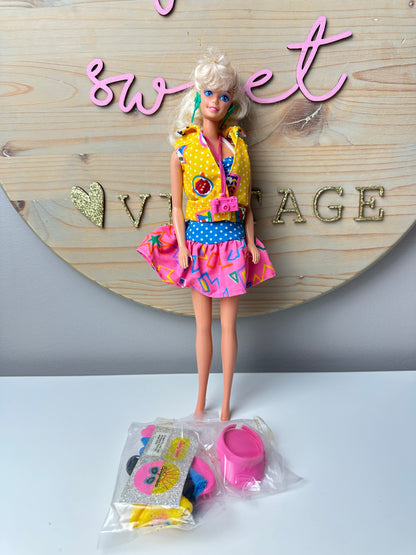 1987 Mattel California Barbie Unplayed With (Some Sealed Accessories)