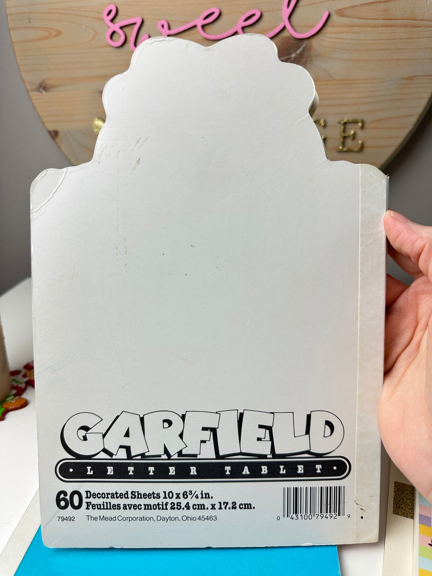 1980s Mead Garfield Stationary Notebooks 10" x 6" [Lot of Two]