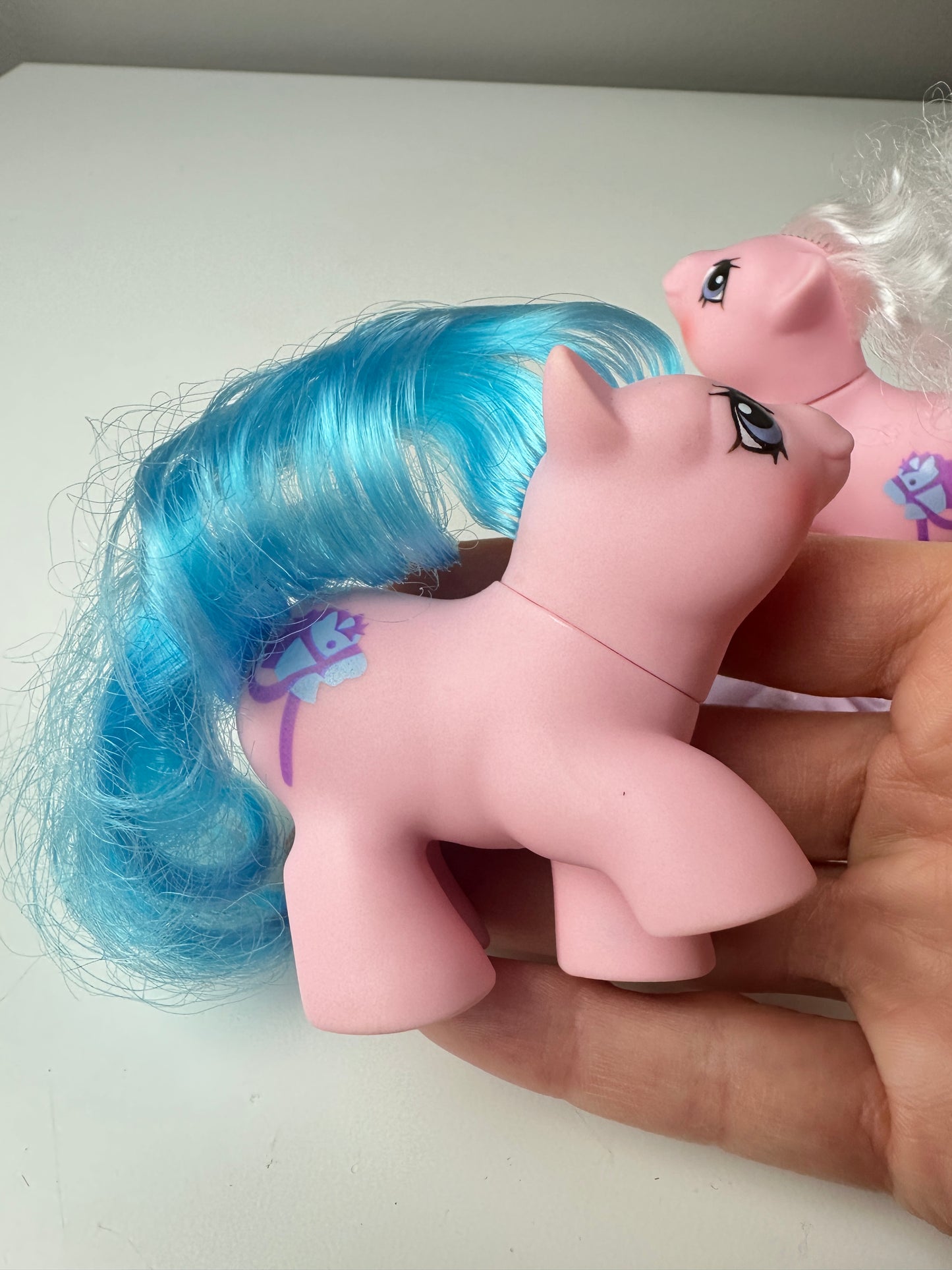 1987 Hasbro G1 My Little Pony Newborn Twins Sticky & Sniffles