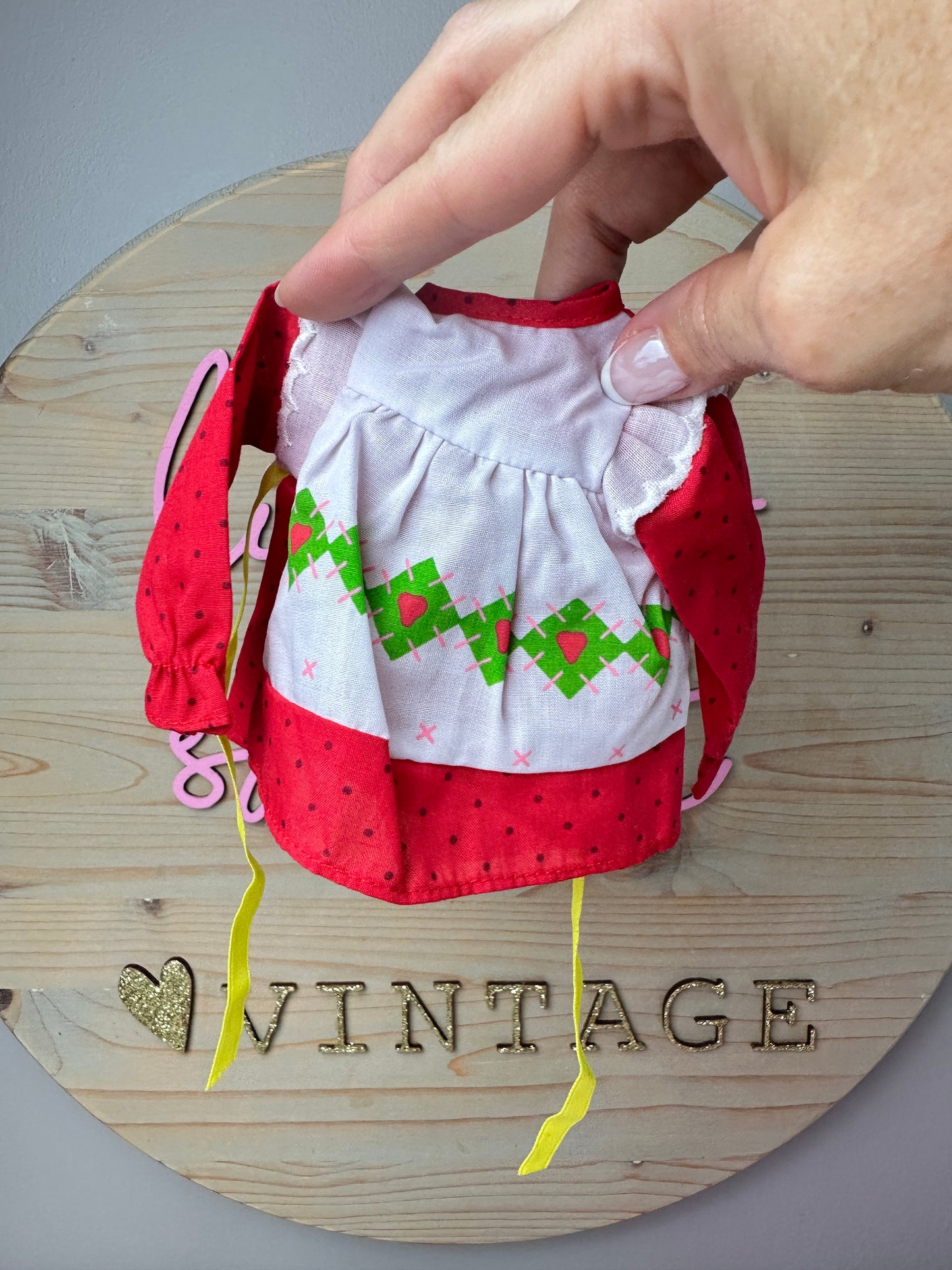 1980s Kenner Strawberry Shortcake Ragdoll Dress [Unused Old Stock]