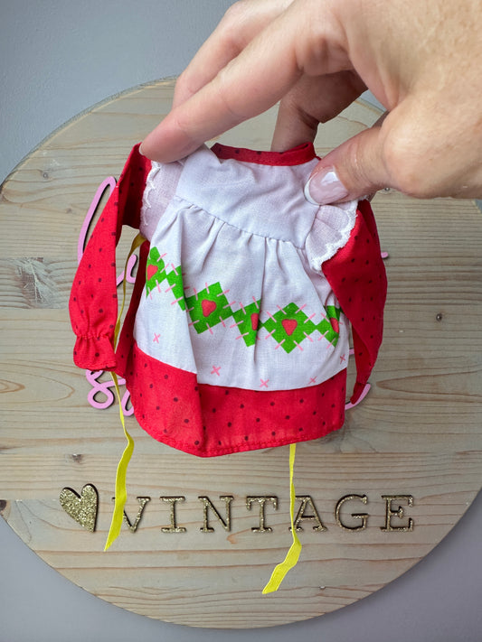 1980s Kenner Strawberry Shortcake Ragdoll Dress [Unused Old Stock]