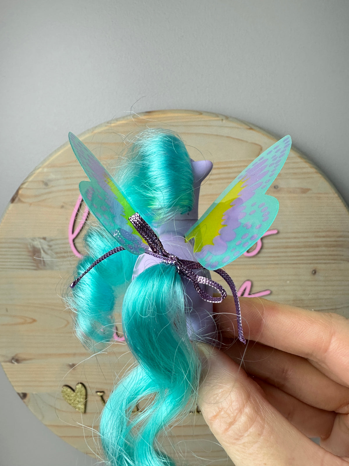 1980s Hasbro My Little Pony High Flyer Summerwing Pony with Ribbon