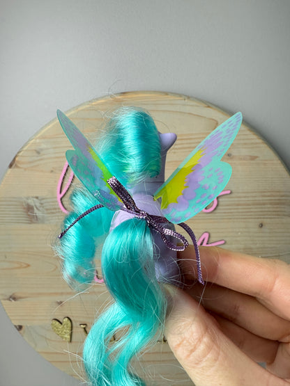 1980s Hasbro My Little Pony High Flyer Summerwing Pony with Ribbon
