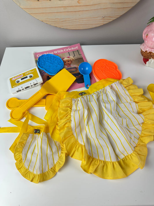 1980s Playmates Cooking with Cricket Playset with Book + Tape