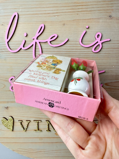 1982 AGC Strawberry Shortcake Pink Mother's Day Gift Set
