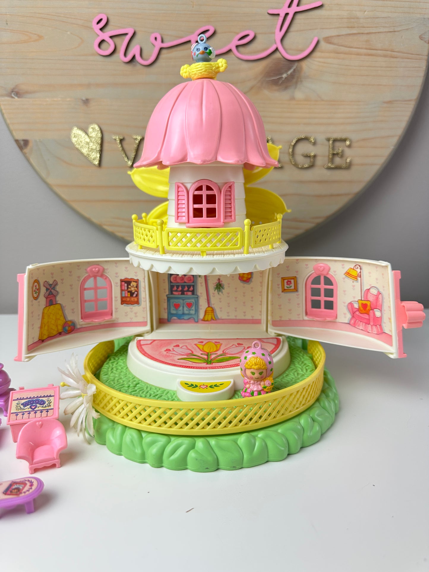 1984 Charmkins Whippoorwill Flower Mill Complete w/ Box
