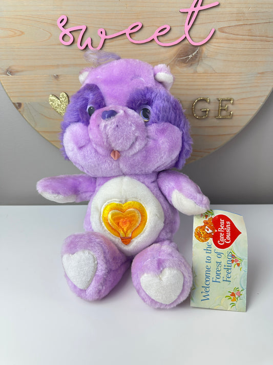 1984 Kenner Care Bear Cousin Brightheart Raccoon Unused with Tags