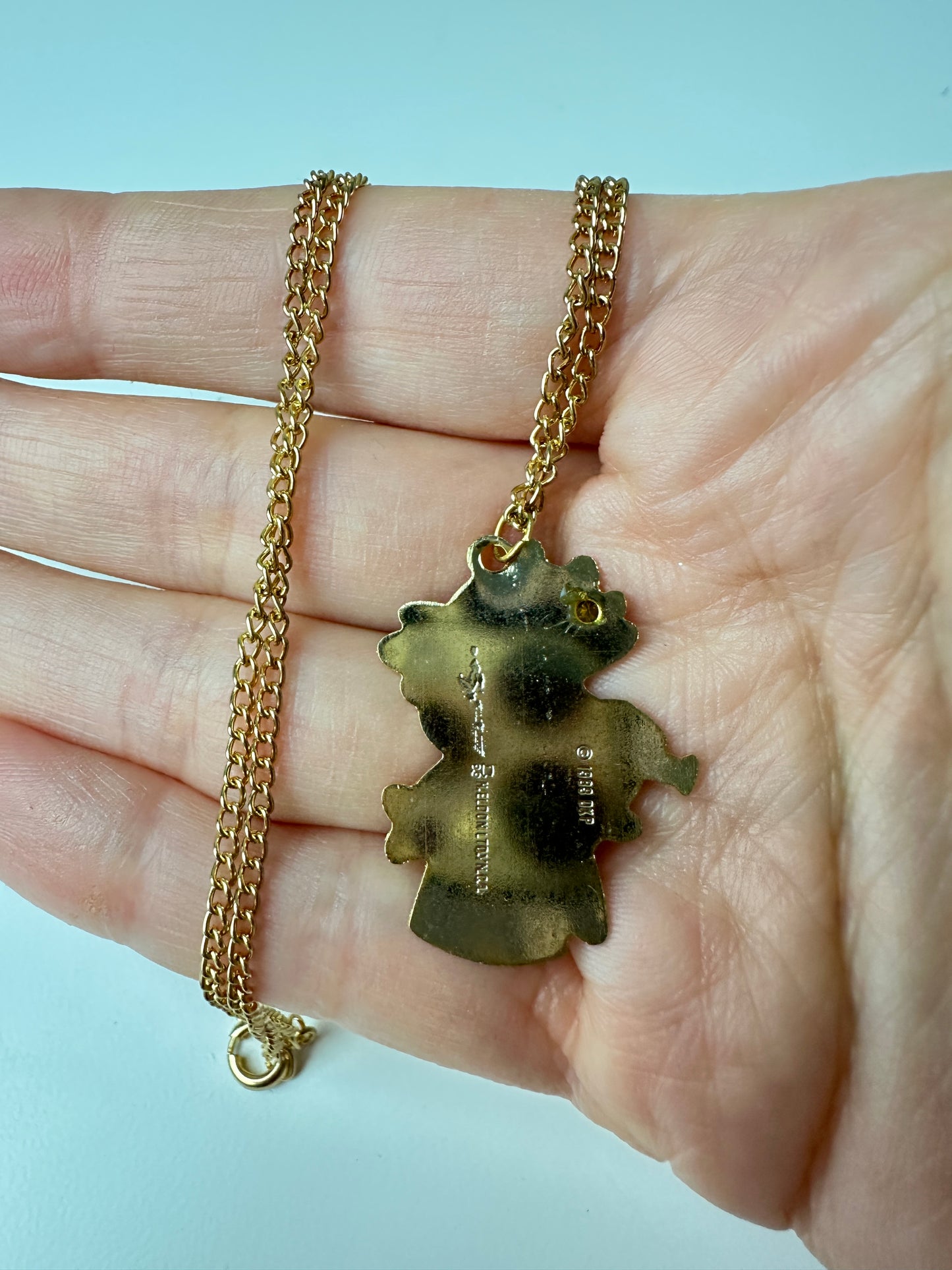 1983 H. Eldon DKP Rose Petal Place Sunny Sunflower Necklace