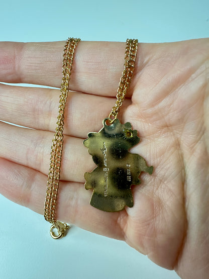 1983 H. Eldon DKP Rose Petal Place Sunny Sunflower Necklace