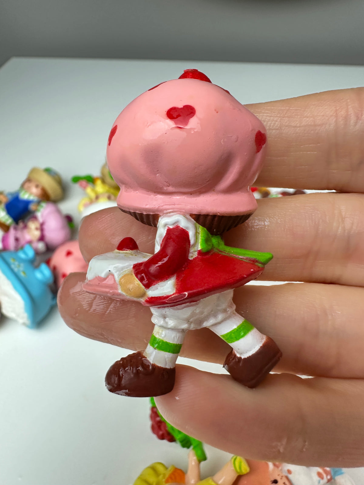 1980s Kenner Strawberry Shortcake with a Cake Miniature PVC