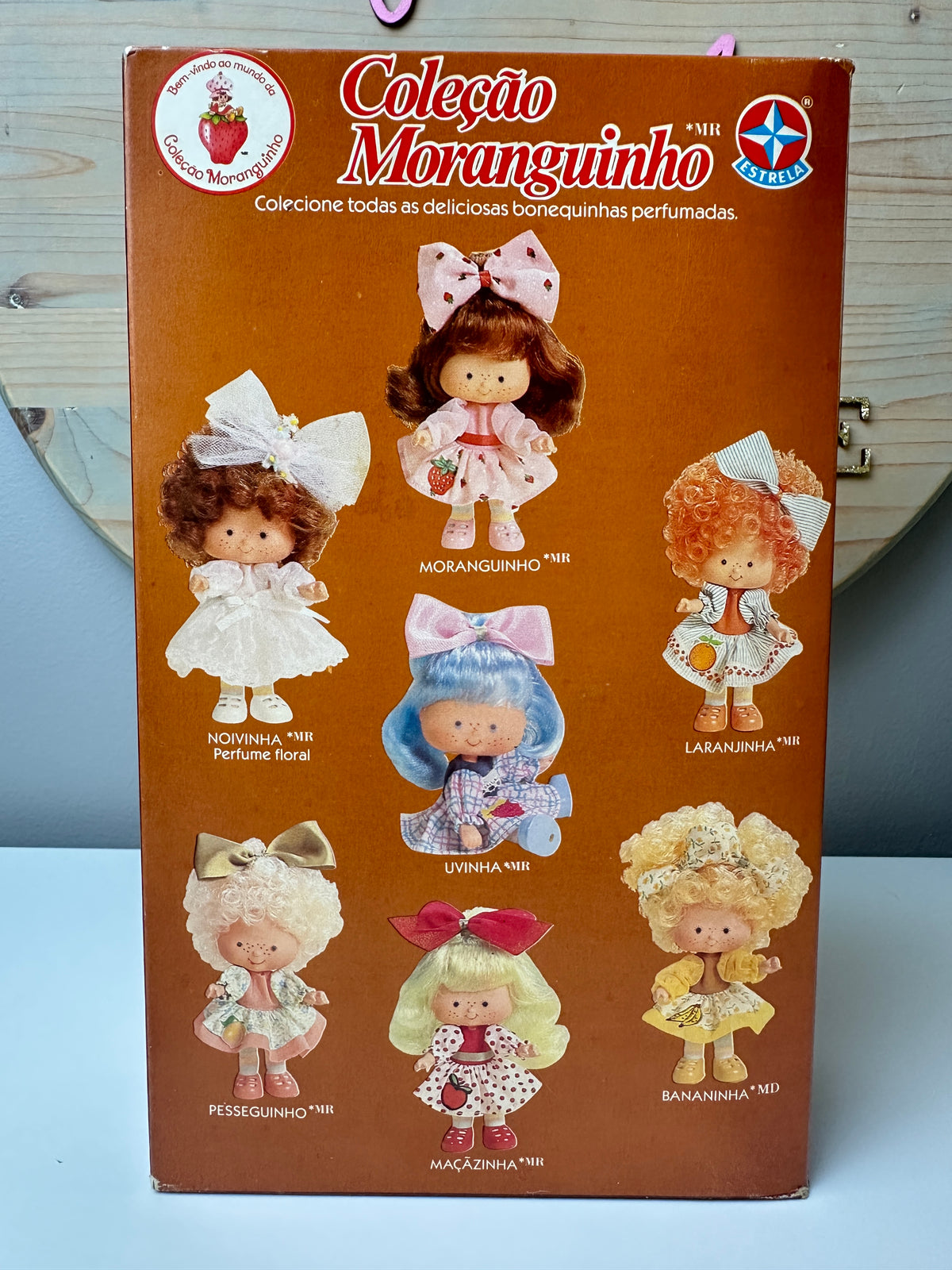 1980s Kenner Strawberry Shortcake Colecao Moranguinho Brazil Bananinha Doll MIB *Berry Vault*