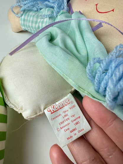 Vintage Custom Strawberry Shortcake Rag Dolls Banana Twirl & Blueberry Muffin (Lot of Two)
