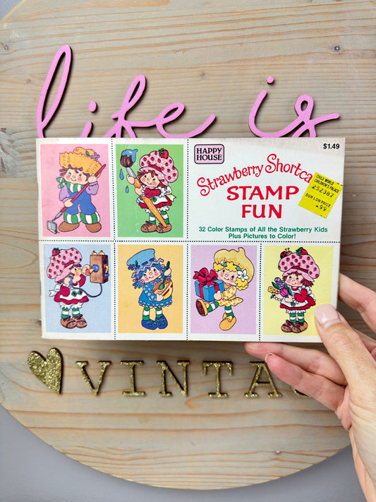 1980s AGC Strawberry Shortcake Stamp Fun Book Unused