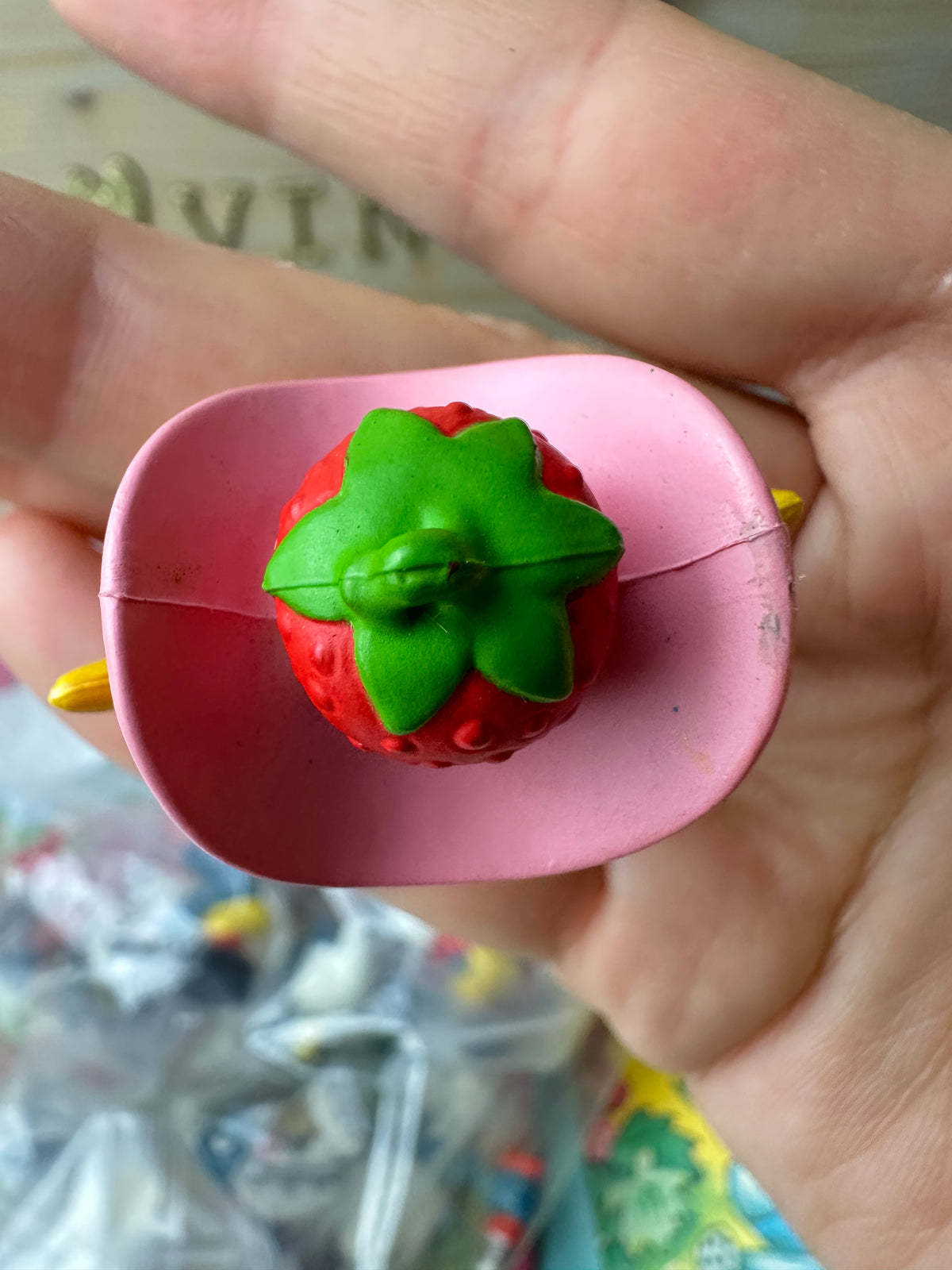 1983 Kenner Strawberry Shortcake Rocking Horse Strawberryland Deluxe Miniature [Mini Only]