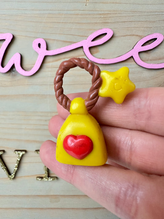 1980s Kenner Care Bear Cousin Gentleheart Lamb Bell - Poseable Accessory