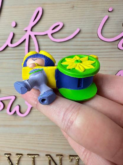 1983 Kenner Strawberry Shortcake Almond Tea with a Cart Miniature Mini PVC Figure #1