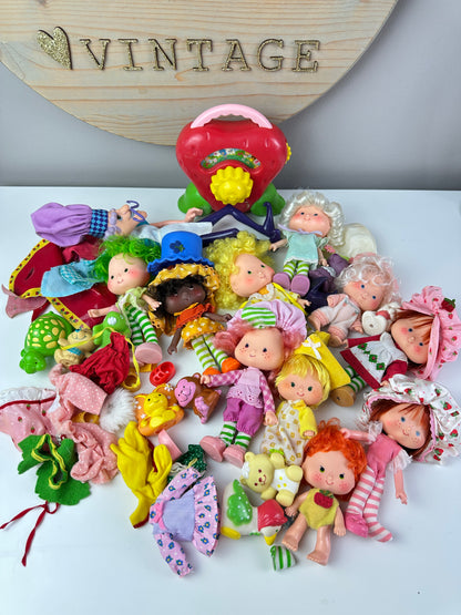 1980s Kenner Strawberry Shortcake Dolls, Pets, & Berry Wear Lot